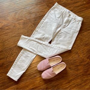 Ann Taylor LOFT White Modern High Waist Skinny Ankle Jeans Size 4/27